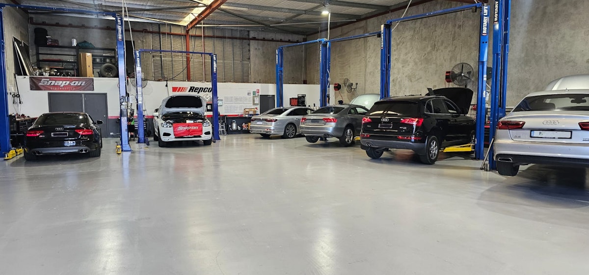 Spacious automotive workshop interior Autotech Bunbury
